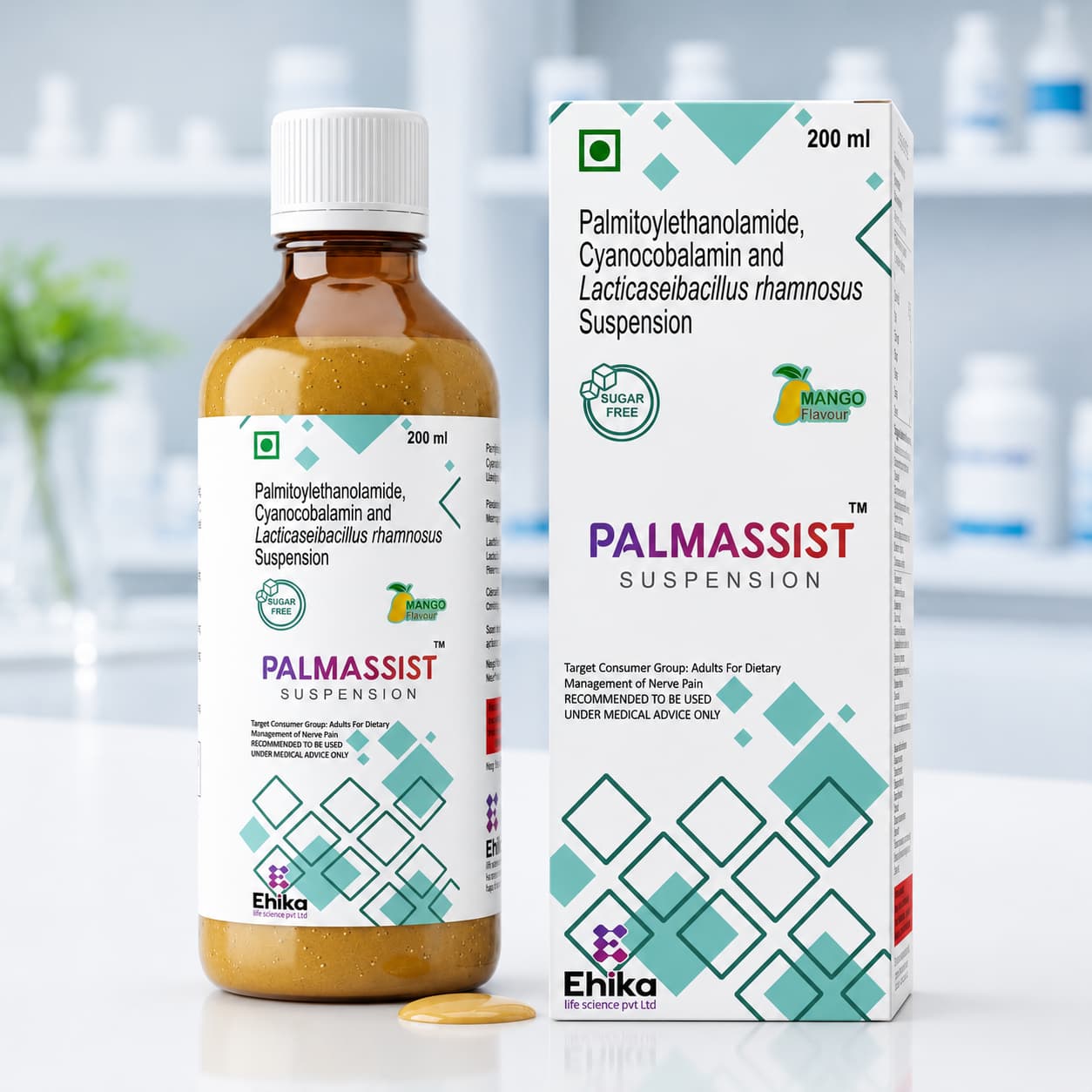 Palmassist suspension